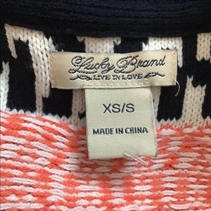 Lucky brand boho sweater vest